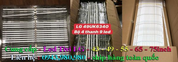 Bán thanh led tivi LG 40,43,49,50,55,65inch chính hãng